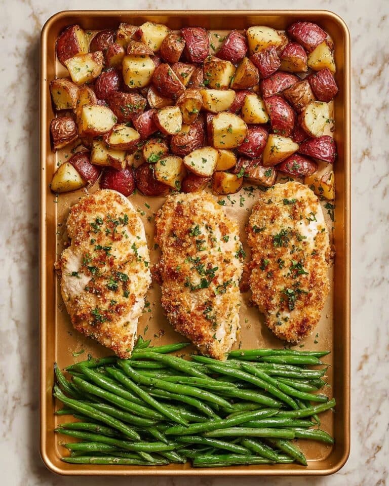 Parmesan Crusted Chicken Sheet Pan Dinner Recipe