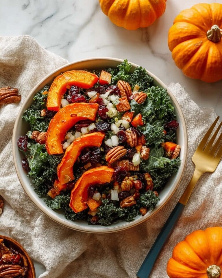 Maple-Roasted Squash and Kale Salad Recipe
