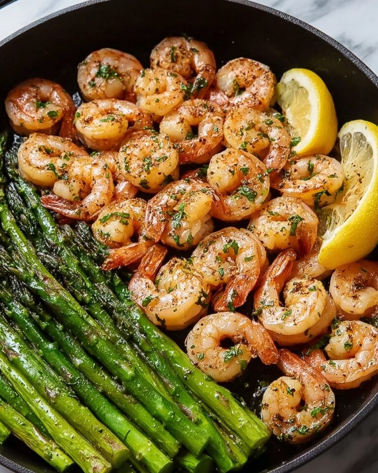Lemon Garlic Shrimp and Asparagus Recipe