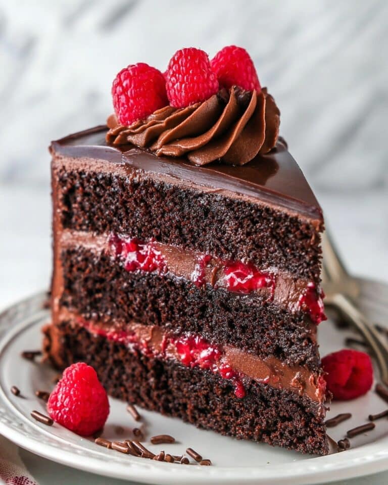 Chocolate Raspberry Layer Cake Recipe