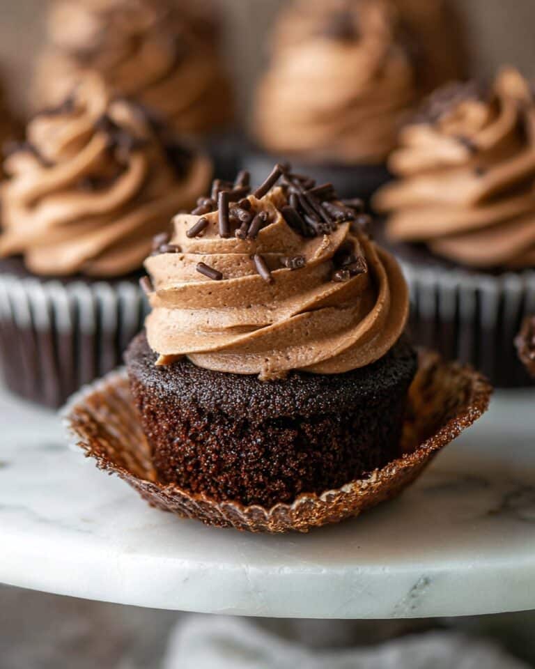 Homemade Moist Chocolate Cupcakes Recipe