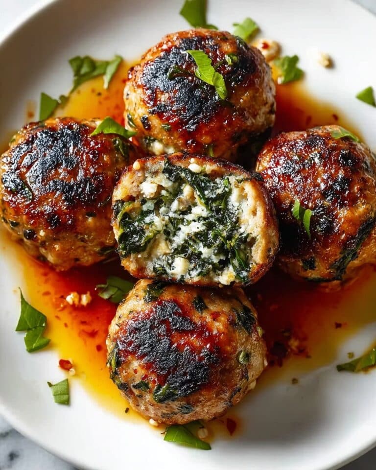 Spinach Garlic Meatballs with Mozzarella and Parmesan Recipe