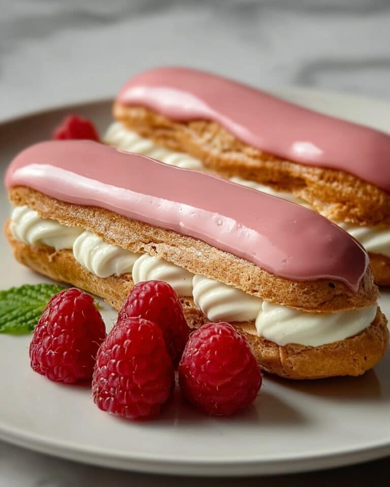 Lemon Raspberry Eclairs Recipe