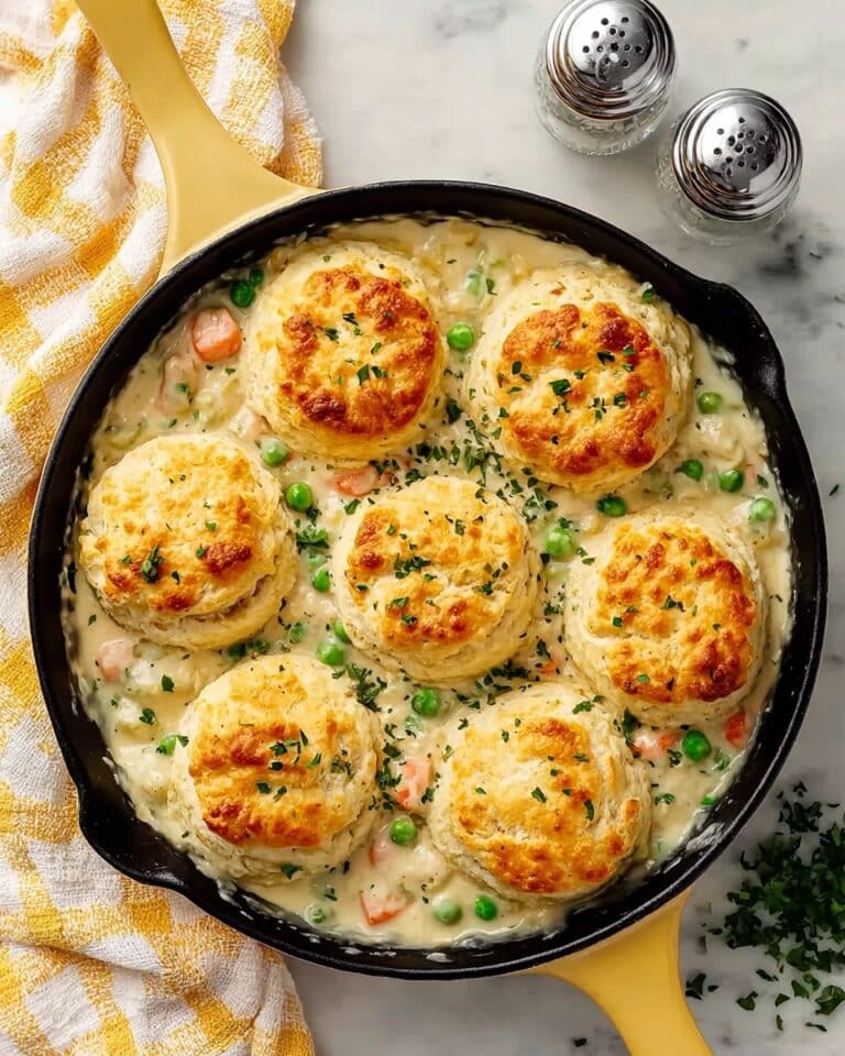 Comforting Chicken Pot Pie with Biscuits Recipe