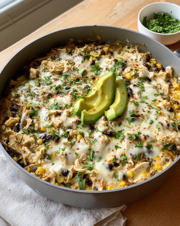 Salsa Verde Chicken & Rice Skillet Recipe