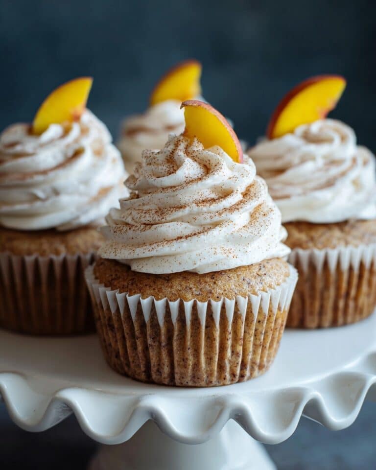 Peach Cobbler Cupcakes Recipe