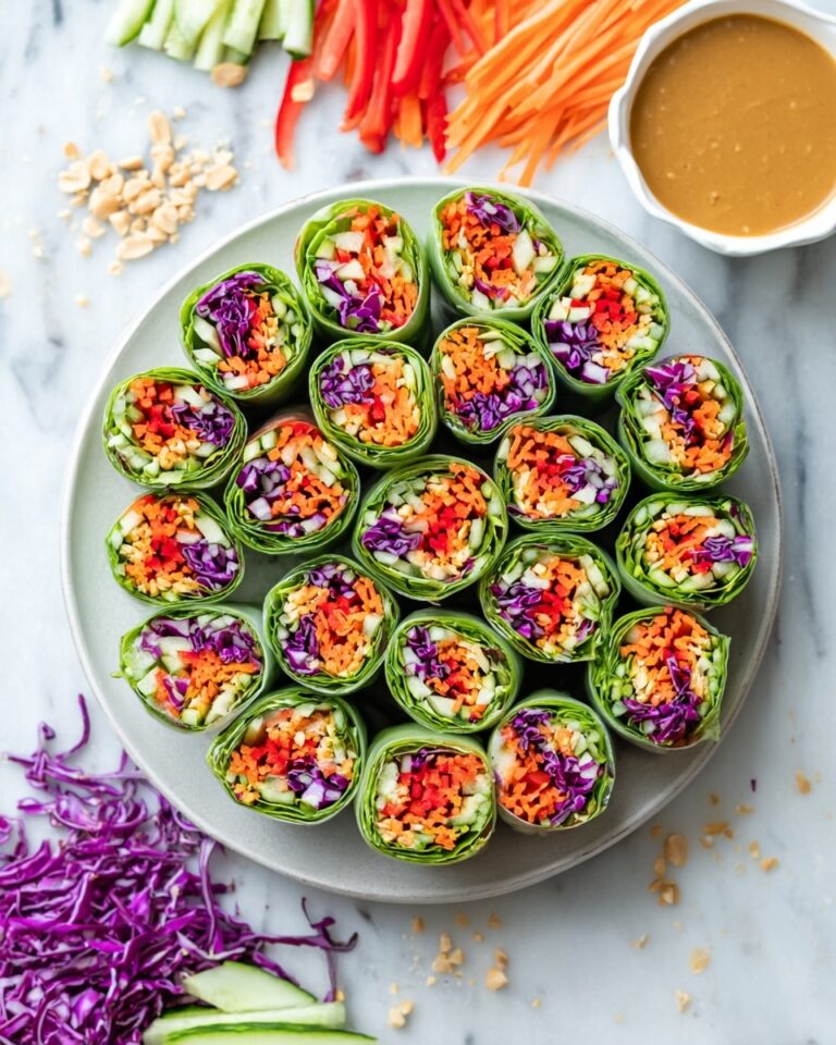 Vegetable Spring Rolls with Peanut Sauce Recipe