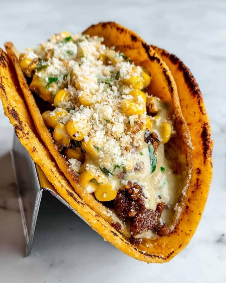 Street Corn Smash Burger Tacos Recipe
