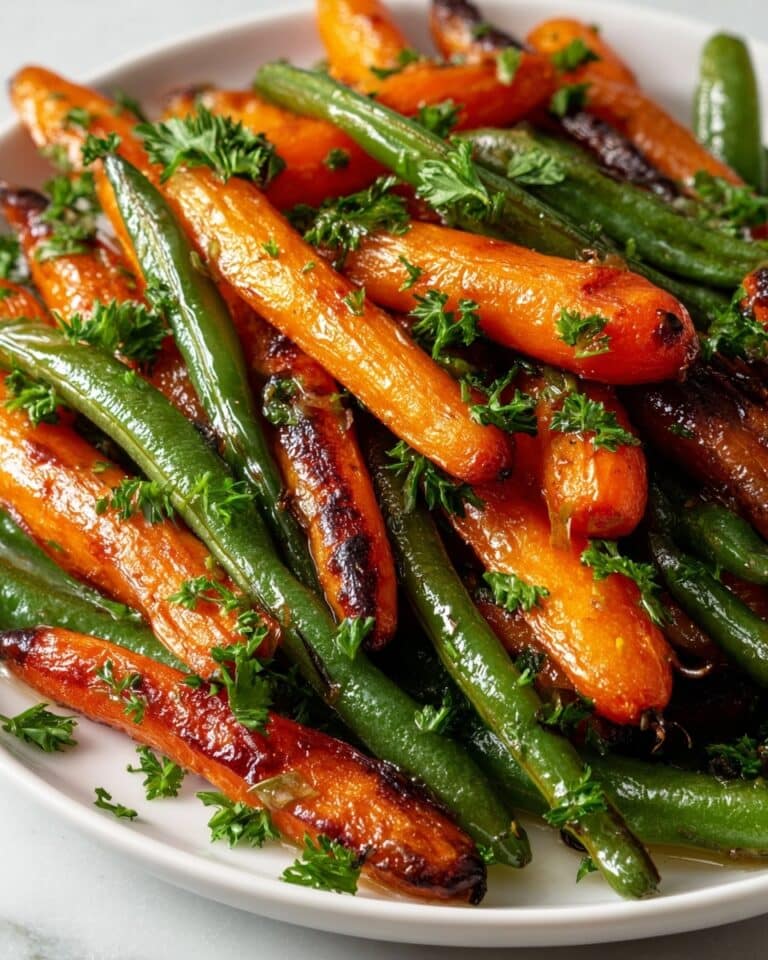 Honey Glazed Carrots and Green Beans Recipe