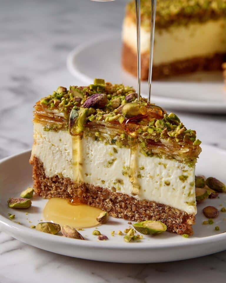 Baklava Pistachio Cheesecake Recipe