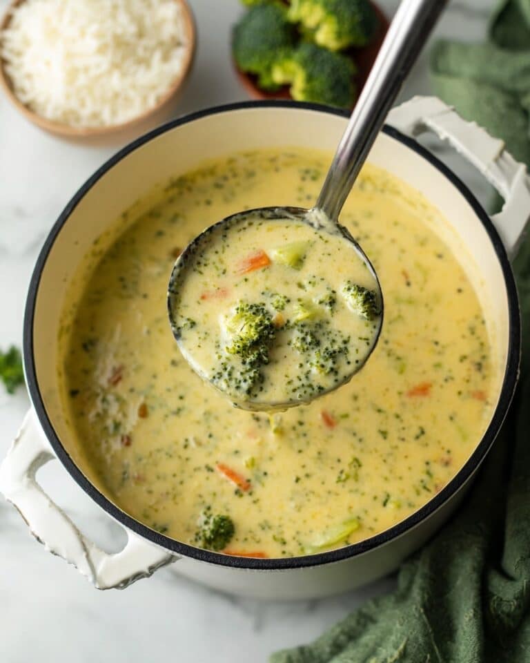 High Protein Broccoli Cheddar Soup Recipe