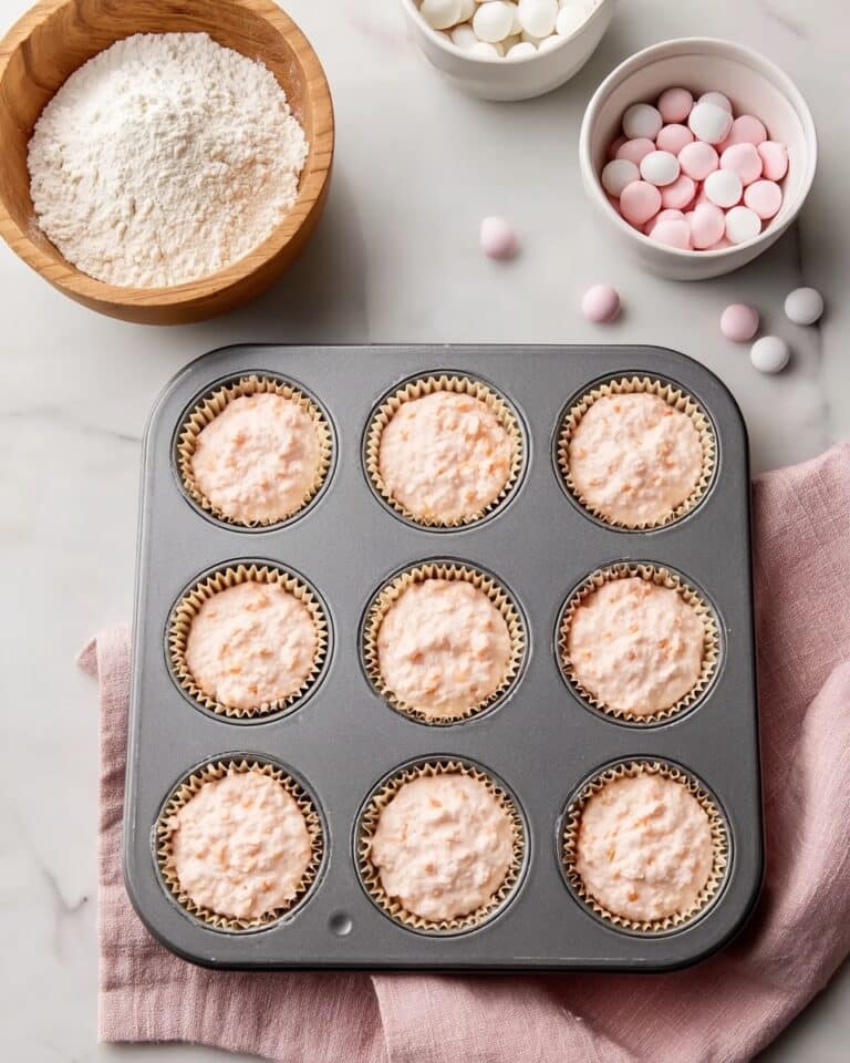 Mini Pink Cheesecakes with M&M’s Recipe