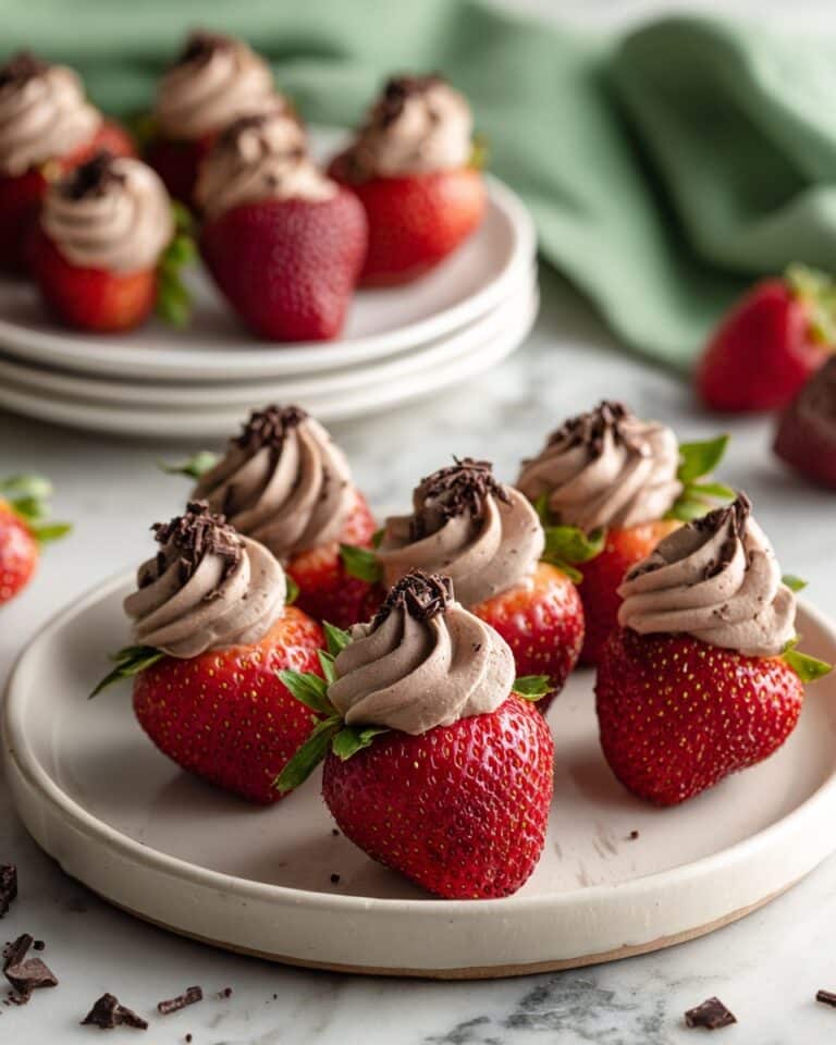 Chocolate Cheesecake Stuffed Strawberries Recipe