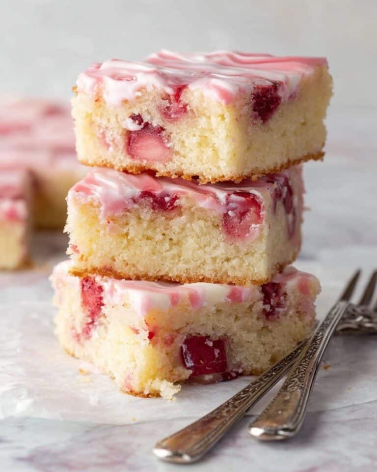 Strawberry Lemon Blondies Recipe