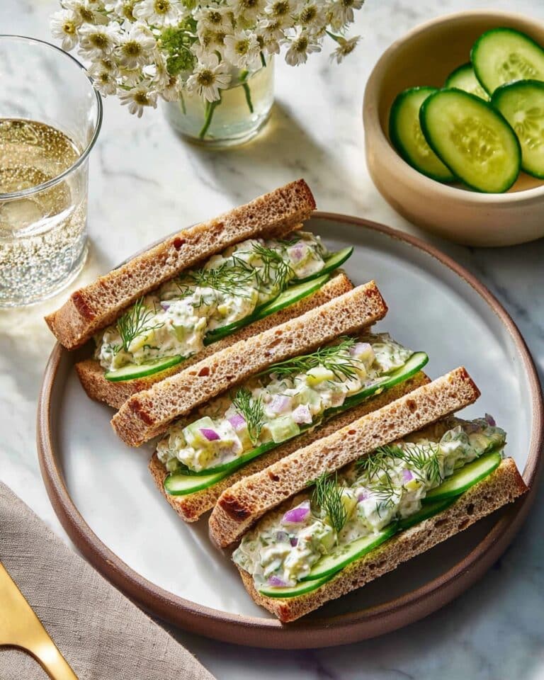 Easy Cucumber Salad Sandwiches Recipe