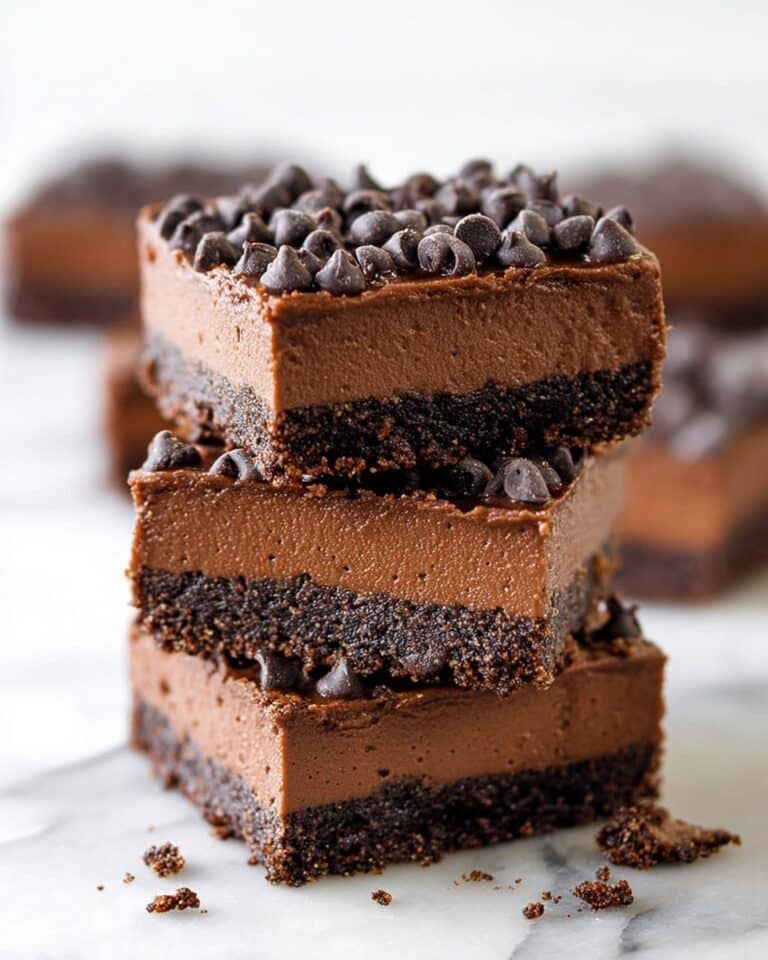 Death-By-Chocolate No Bake Cheesecake Bars Recipe