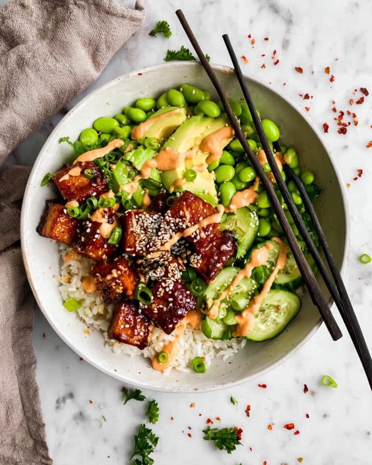 Honey Sriracha Salmon Bowls Recipe