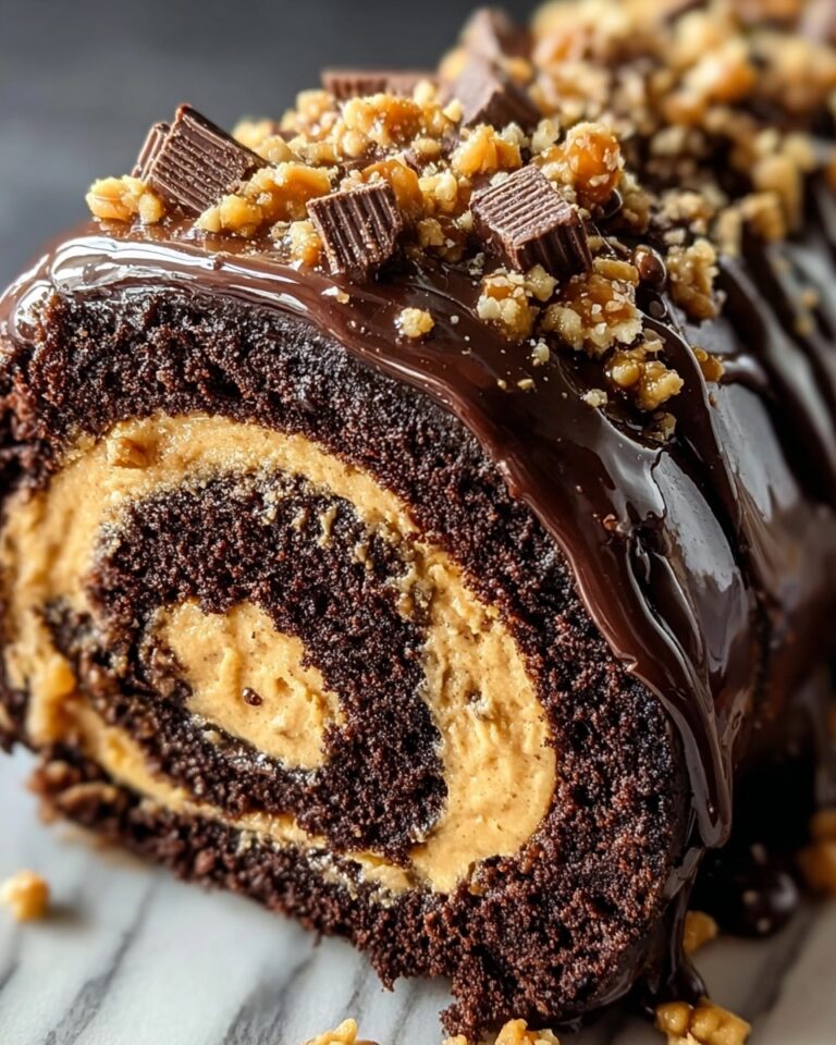 Irresistible Peanut Butter Cup Chocolate Roll Recipe