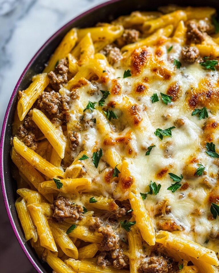 Creamy High Protein Beef Pasta Recipe